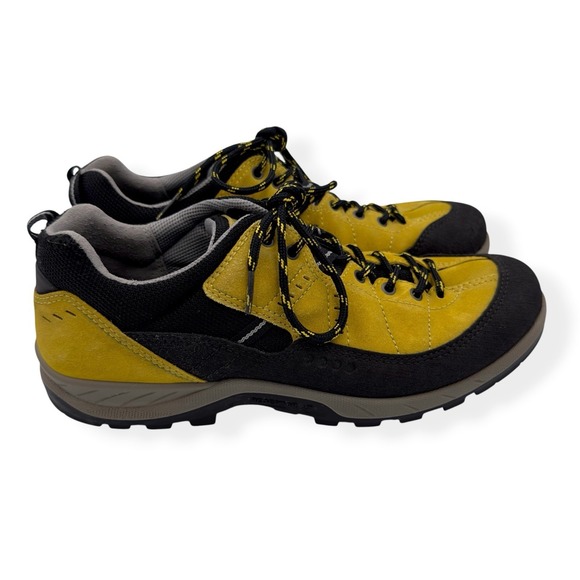Ecco Shoes - Ecco Yura Receptor Shoes Womens 9.5 US / 40 EU Yellow Black Leather Hiking Trail